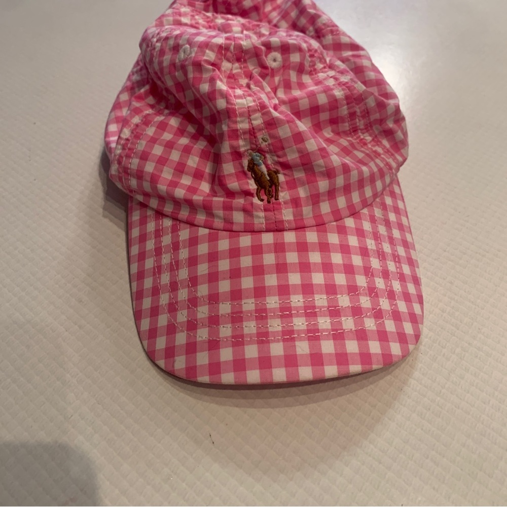 Polo Ralph Lauren Pink Gingham Hat Cap